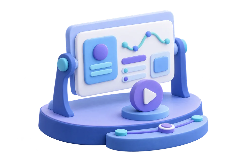 Concept illustration of exploring a sample workspace step by step